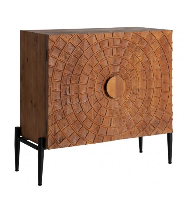 Aparador Geométrico Kohlen Madera Abeto Hierro