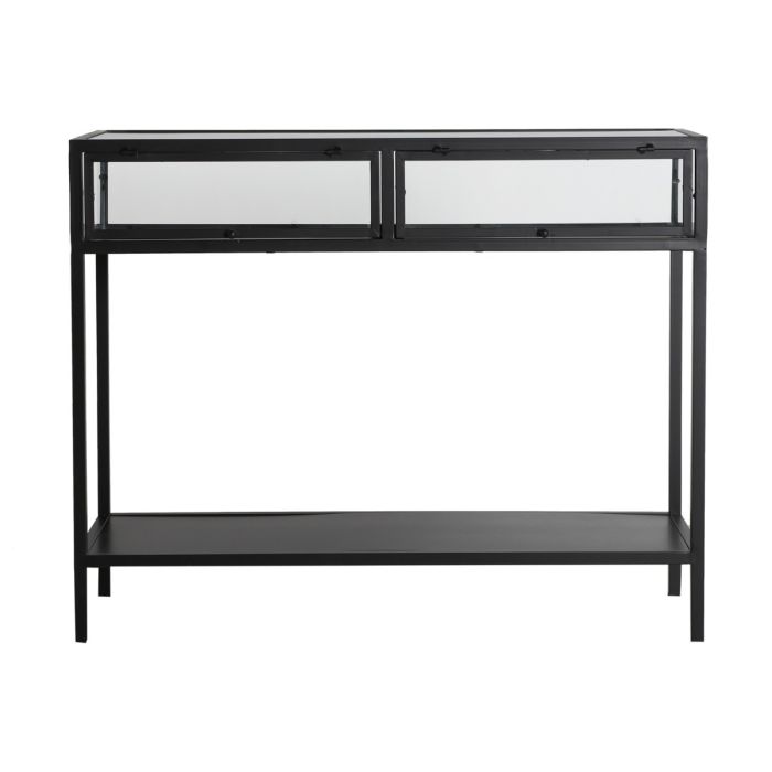 Consola Industrial Kilrea Vidrio Hierro, 100 Cm
