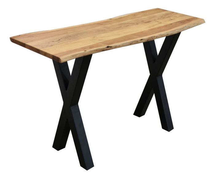 Consola Madera Acacia Metal, 120 Cm