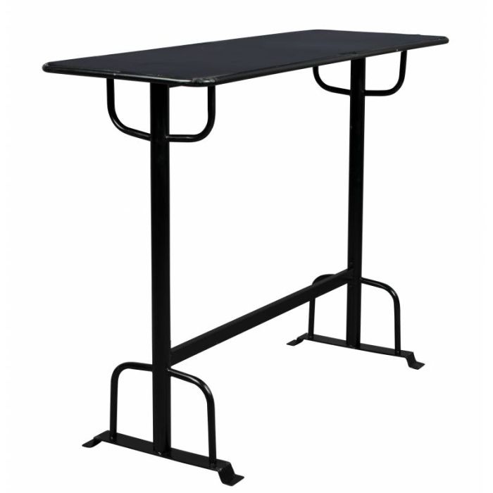 Mesa Bar Alta Declan Hierro Negro, 104 Cm