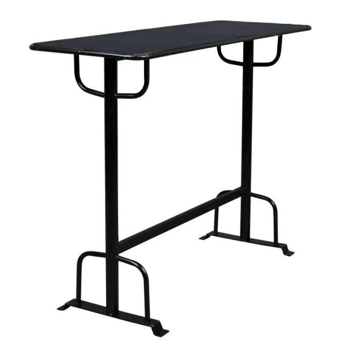 Mesa Bar Alta Declan Hierro Negro, 104 Cm