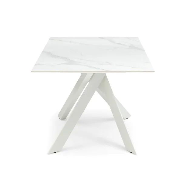 Mesa Comedor Cerámica Blanco, 180 Cm