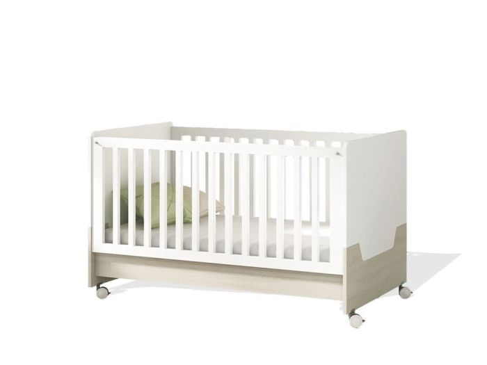 Cuna Convertible Con Ruedas Noa Estilo Moderno, 147'6 Cm