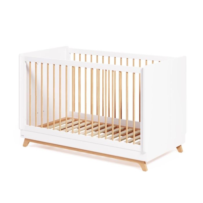 Cuna Convertible Madera Haya Lacada Blanco, 144 Cm