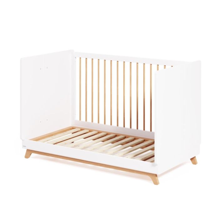 Cuna Convertible Madera Haya Lacada Blanco, 144 Cm