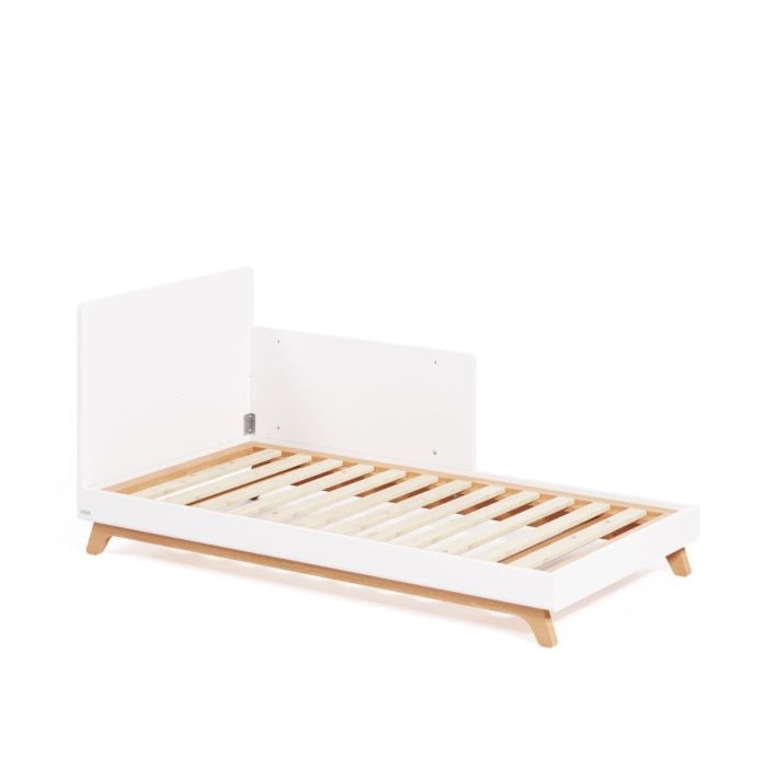 Cuna Convertible Madera Haya Lacada Blanco, 144 Cm