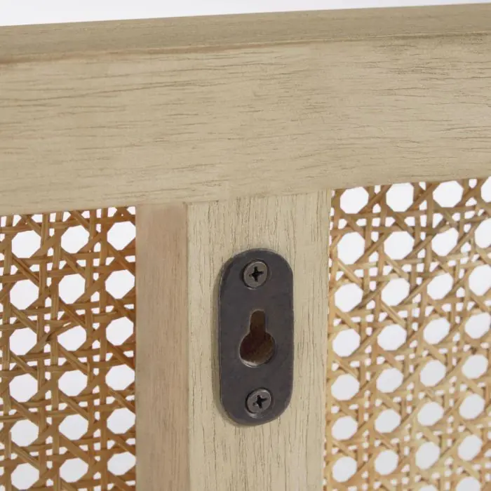 Cabecero Madera Mindi Ratán Natural, 163 Cm