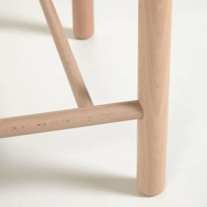 Cuna Convertible Tejido Borreguillo Beige Madera Haya, 46 Cm