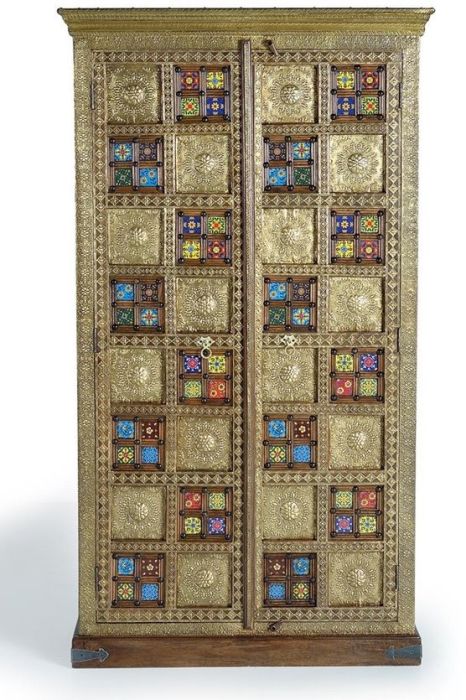 Armario oriental natural oro 2 puertas
