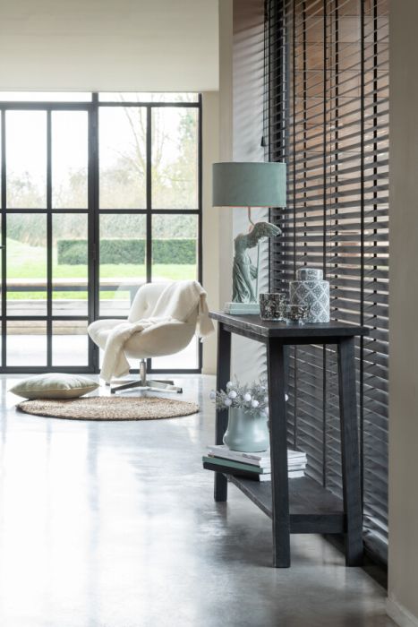 Consola Madera Mango Negro, 120 Cm