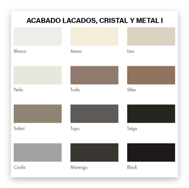 Aparador Lacado Color Cuarzo/Esmeralda, 186'2 Cm