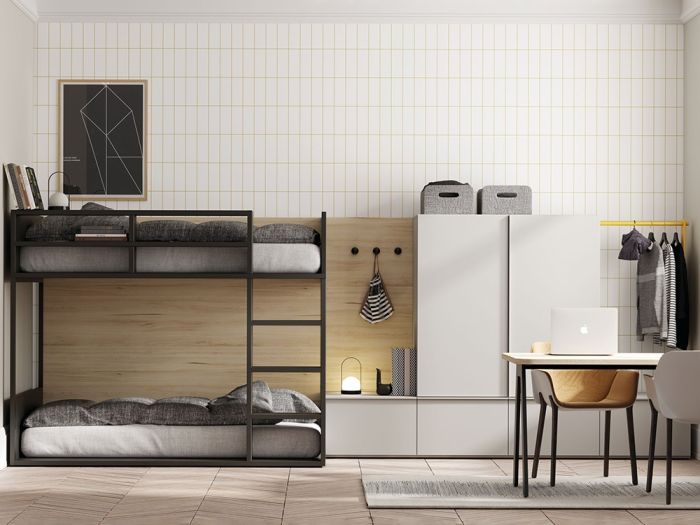 Litera Flat 90 x 190 Armario Metal Lacado