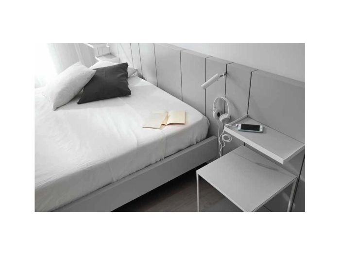 Dormitorio Cabecero Madera Roble Lacado, 332 Cm