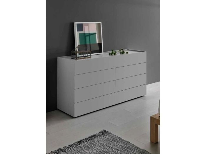 Dormitorio Cabecero Madera Roble Lacado, 332 Cm