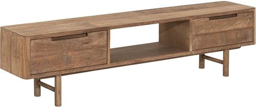 Mueble TV Bliss con Patas 2 Cajones