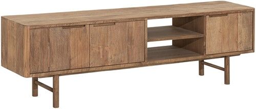 Mueble TV Bliss con Patas 3 Puertas