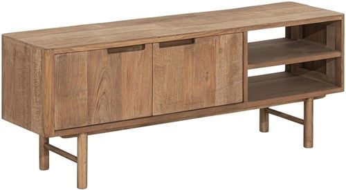 Mueble TV Bliss con Patas 2 Puertas 