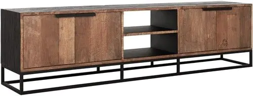 Mueble TV Listones Cosmo Estilo Industrial, 205 Cm