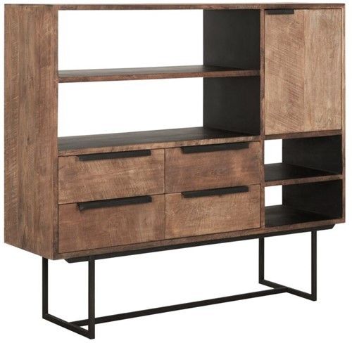 Aparador Odeon Estilo Industrial, 136 Cm
