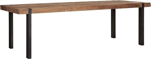 Mesa Comedor Madera Teca Metal, 250 Cm
