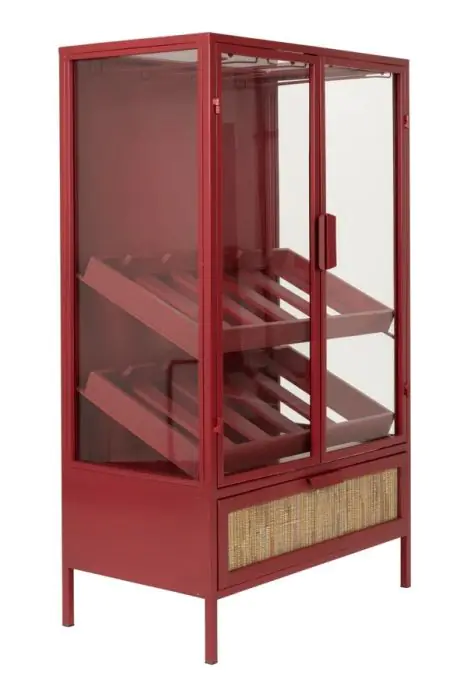 Vitrina Vinoteca Madera Abeto Rojo, 60'5 Cm