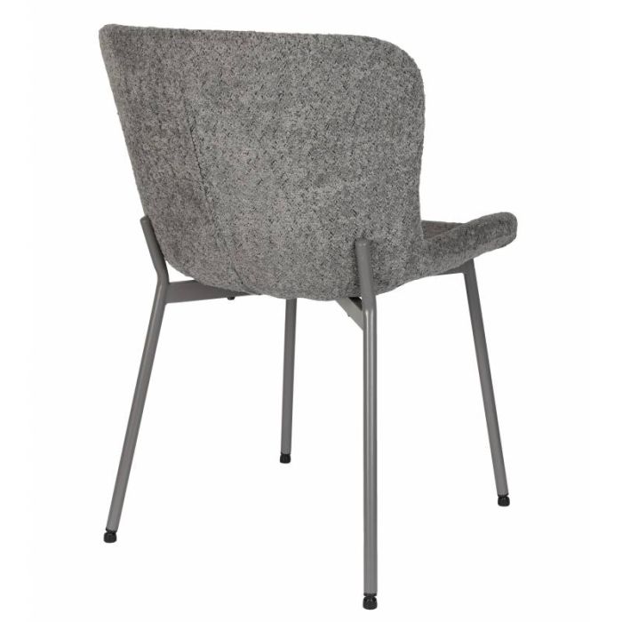 Silla Comedor Tejido Gris, 50 Cm