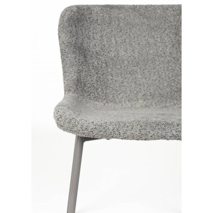 Silla Comedor Tejido Gris, 50 Cm
