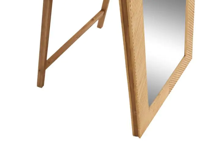 Espejo Vestidor Ratán Espejo Natural, 180 Cm