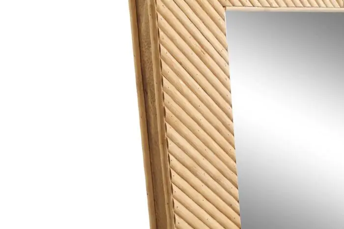 Espejo Vestidor Ratán Espejo Natural, 180 Cm
