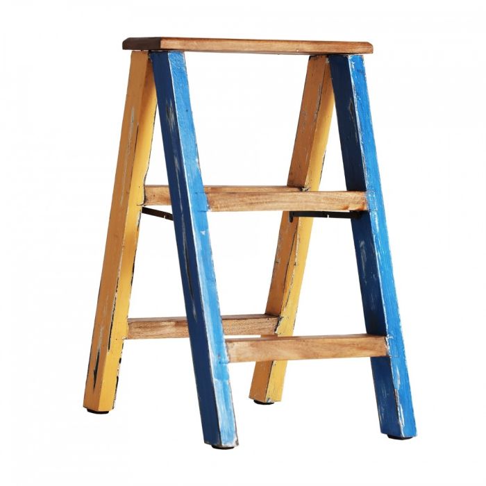 Escalera Stabie Madera de Mahogany, 57 Cm