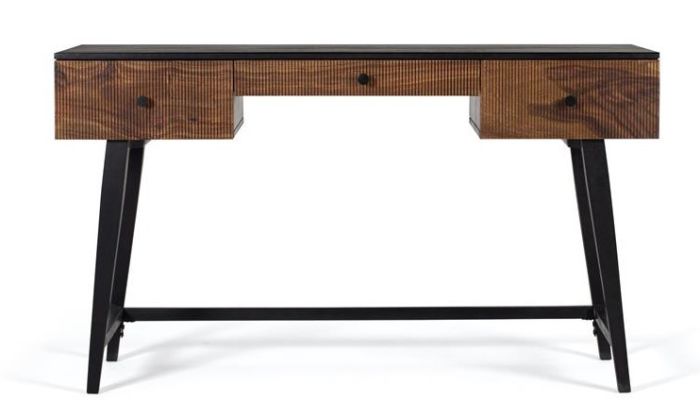 Escritorio  Madera Palisandro Mango Metal, 132 Cm