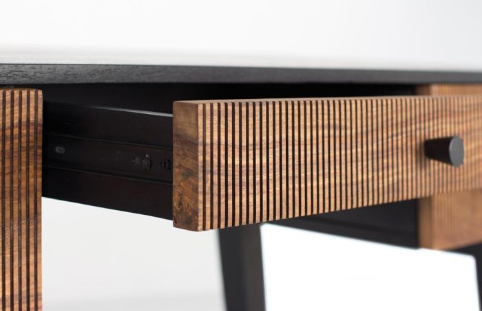 Escritorio  Madera Palisandro Mango Metal, 132 Cm