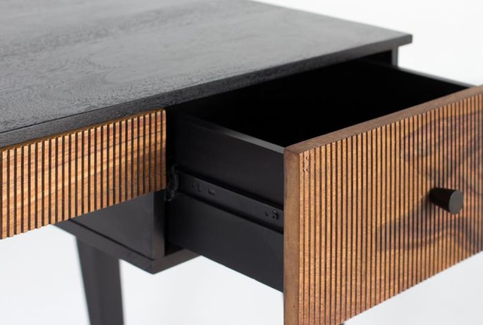 Escritorio  Madera Palisandro Mango Metal, 132 Cm
