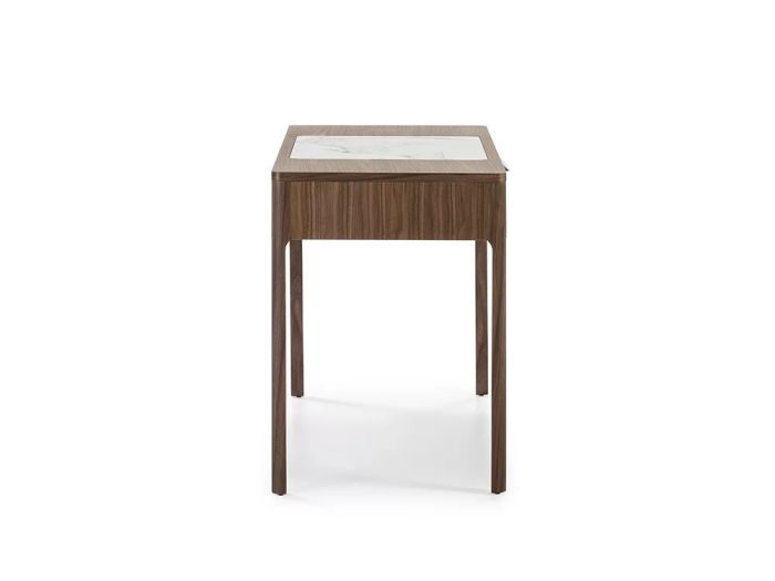Escritorio Tocador Chapa Nogal Porcelánico, 120 Cm