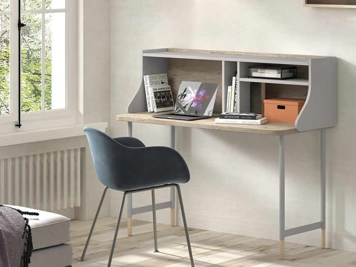 Escritorio Melamina Metal Verde Ciprés, 120 Cm