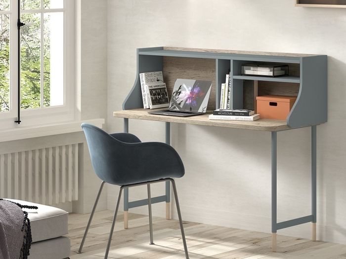 Escritorio Melamina Metal Verde Ciprés, 120 Cm