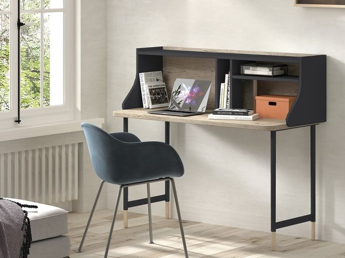 Escritorio Melamina Metal Verde Ciprés, 120 Cm
