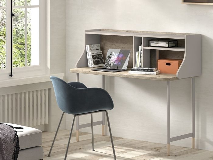 Escritorio Melamina Metal Verde Ciprés, 120 Cm