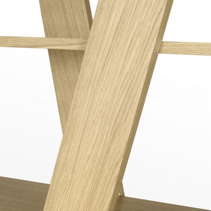 Estantería WIND Estilo Nórdico Roble Natural, 156 cm