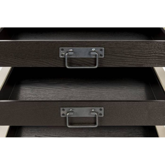 Estantería Cajones Hierro Negro, 120 Cm