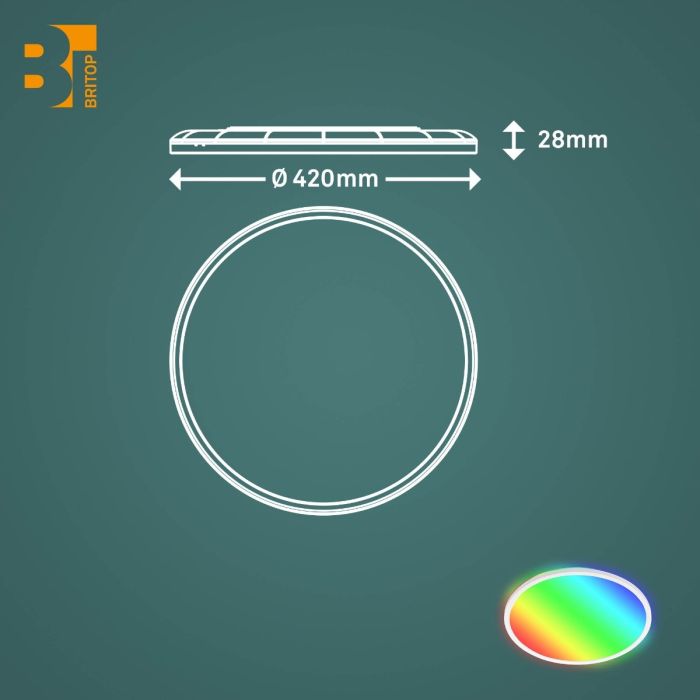 Panel Led Ø 42 CM, 2700 LUMEN, 22 WATT,BLANCO
