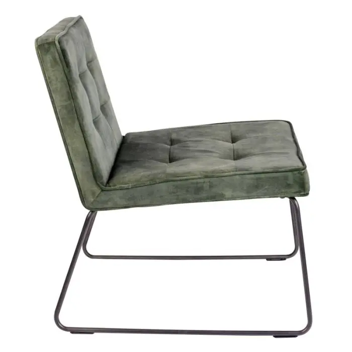Sillón Clark Verde Gris, 75 Cm