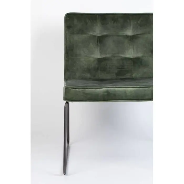 Sillón Tejido Metal Verde Gris, 75 Cm