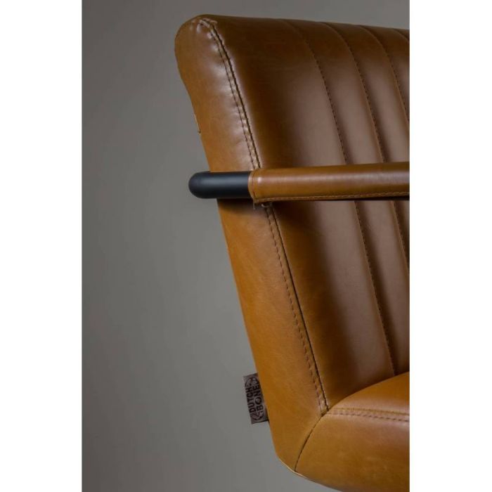 Silla Stitched Marrón Negro, 83 Cm