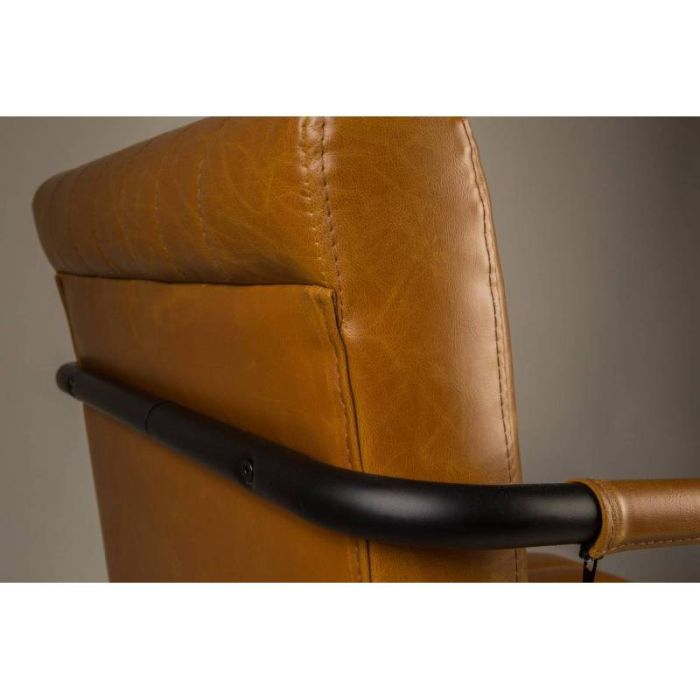 Silla Stitched  Marrón Acero Negro, 83 Cm