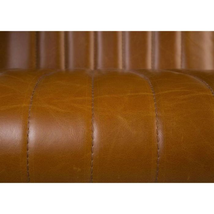 Silla Stitched  Marrón Acero Negro, 83 Cm