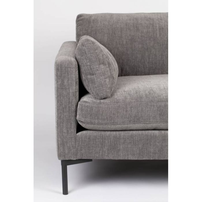 Sillón Moderno Contemporáneo Tejido Gris Acero, 101 Cm