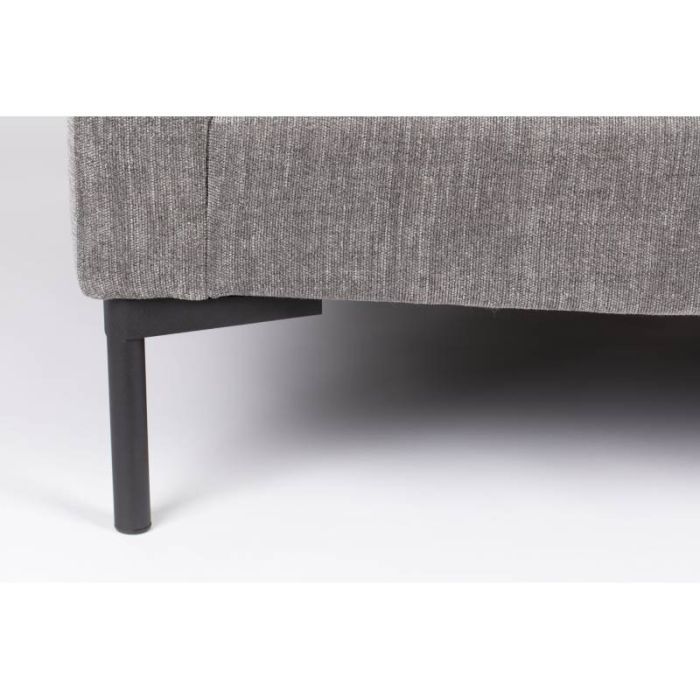 Sillón Moderno Contemporáneo Tejido Gris Acero, 101 Cm