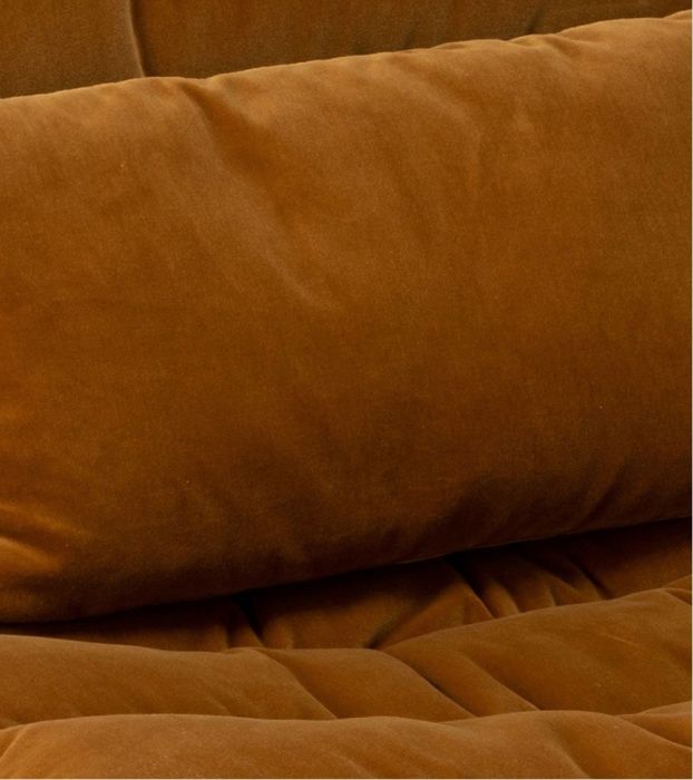 Sillón Terciopelo Color Camel Metal Negro, 82 Cm