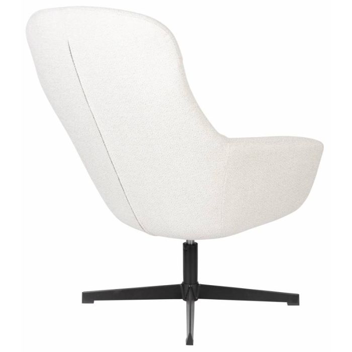 Sillón Giratorio Lounge Blanco Roto, 84'5 Cm